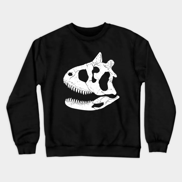 Carnotaurus fossil skull Crewneck Sweatshirt by NicGrayTees